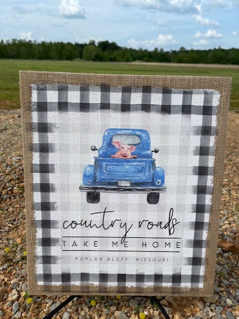 Sincere Surroundings Canvas Concepts Country Roads Take Me Home Poplar Bluff CC1139B
