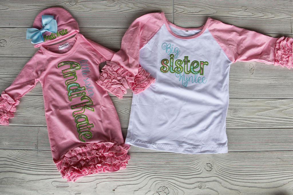 Sister Shirt & Gown Set - Pink Darling Custom Designs