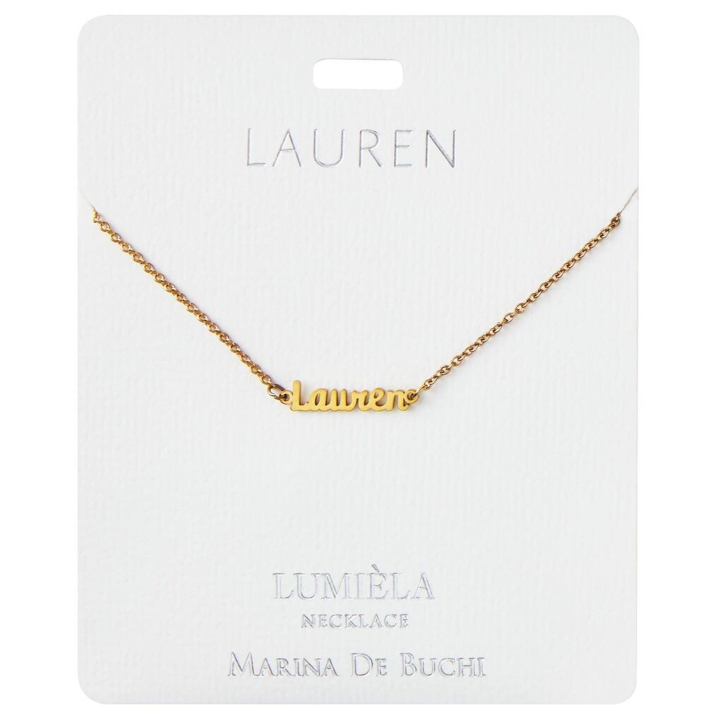 Lumiela Script Name Necklace Lauren