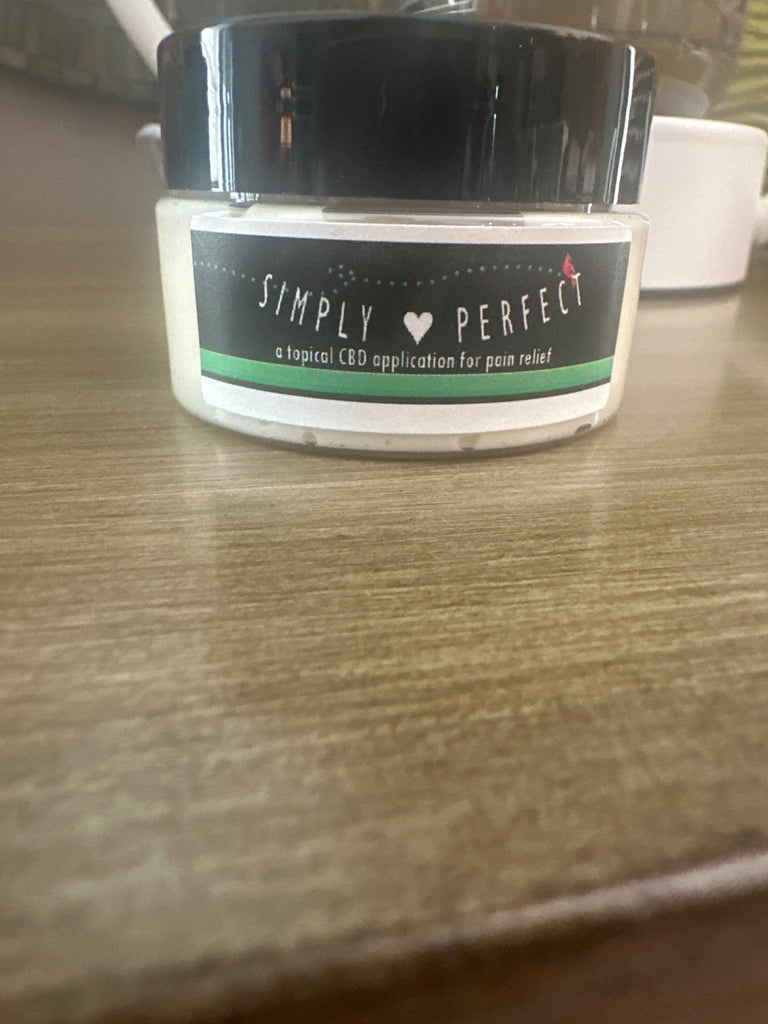 Simply Perfect CBD topical ointment 1 ounce White