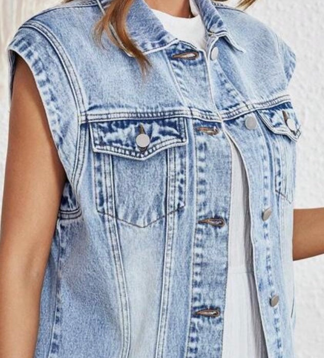 Unbranded Vest 8 ounces Light blue