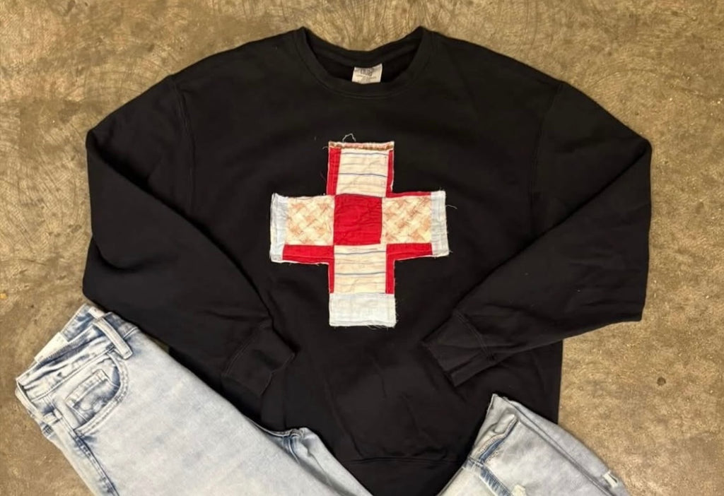 Comfort Colors Sweater Lg Black