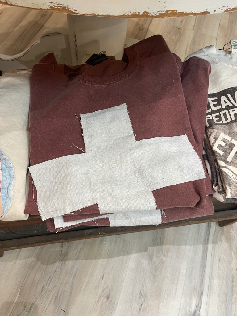 Bella canvas pigment dyed Sweatshirt 8 ounces Chestnut