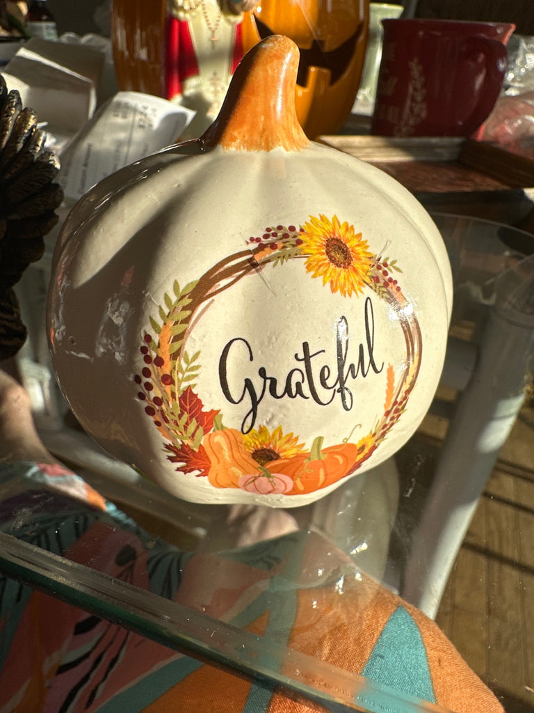 Small Ceramic Pumpkin 