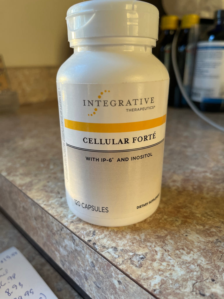 Cellular Forte, Integrative Therapeutics Herbal supplement 120 capsules White and yellow