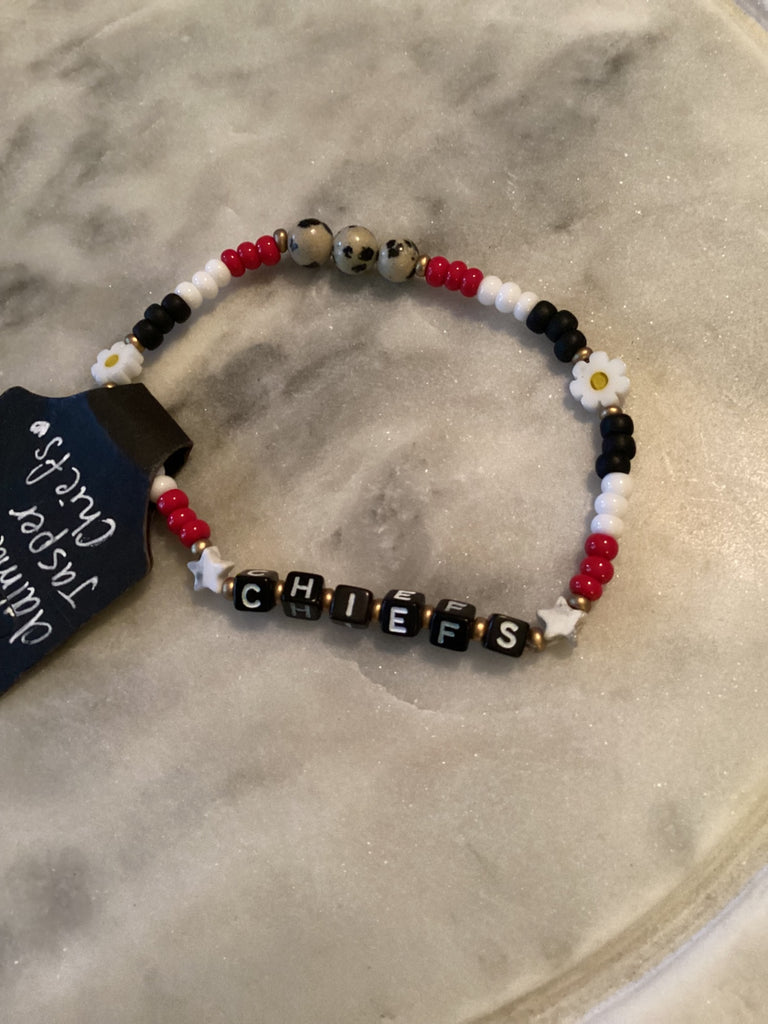 Grateful Soul Jewelry chiefs Red and black