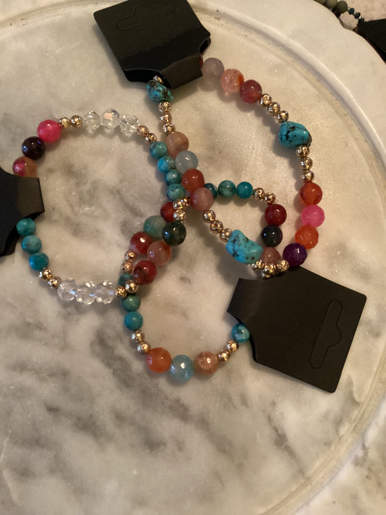 Grateful Soul bracelet agate howlite crystal 