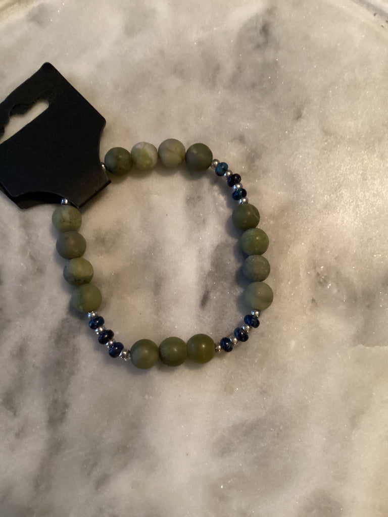 Grateful Soul Jewelry yellow howlite blue lapis 