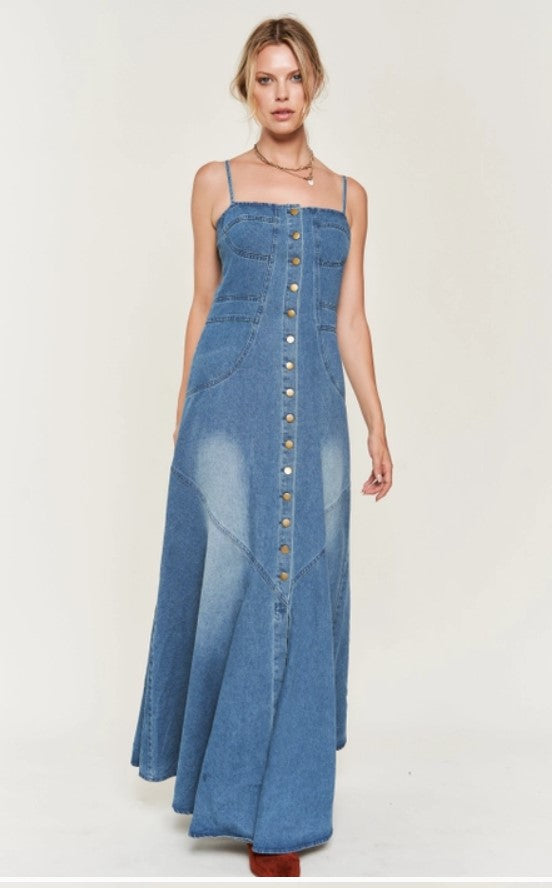 Jane By Jane Button Down Sleeveless Denim Dress Bluff Town District Marketplace Jane By Jane Button Down Sleeveless Denim Dress Bluff Town District Marketplace