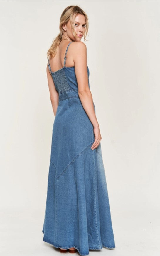 Jane By Jane Button Down Sleeveless Denim Dress Bluff Town District Marketplace Jane By Jane Button Down Sleeveless Denim Dress Bluff Town District Marketplace