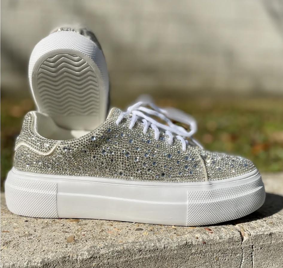 Step into Sparkle: Exploring the Trend of Bedazzled Sneakers
