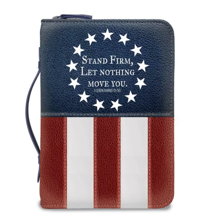 Divine Divinity: Bible Cover: US Flag Stand Firm 28364