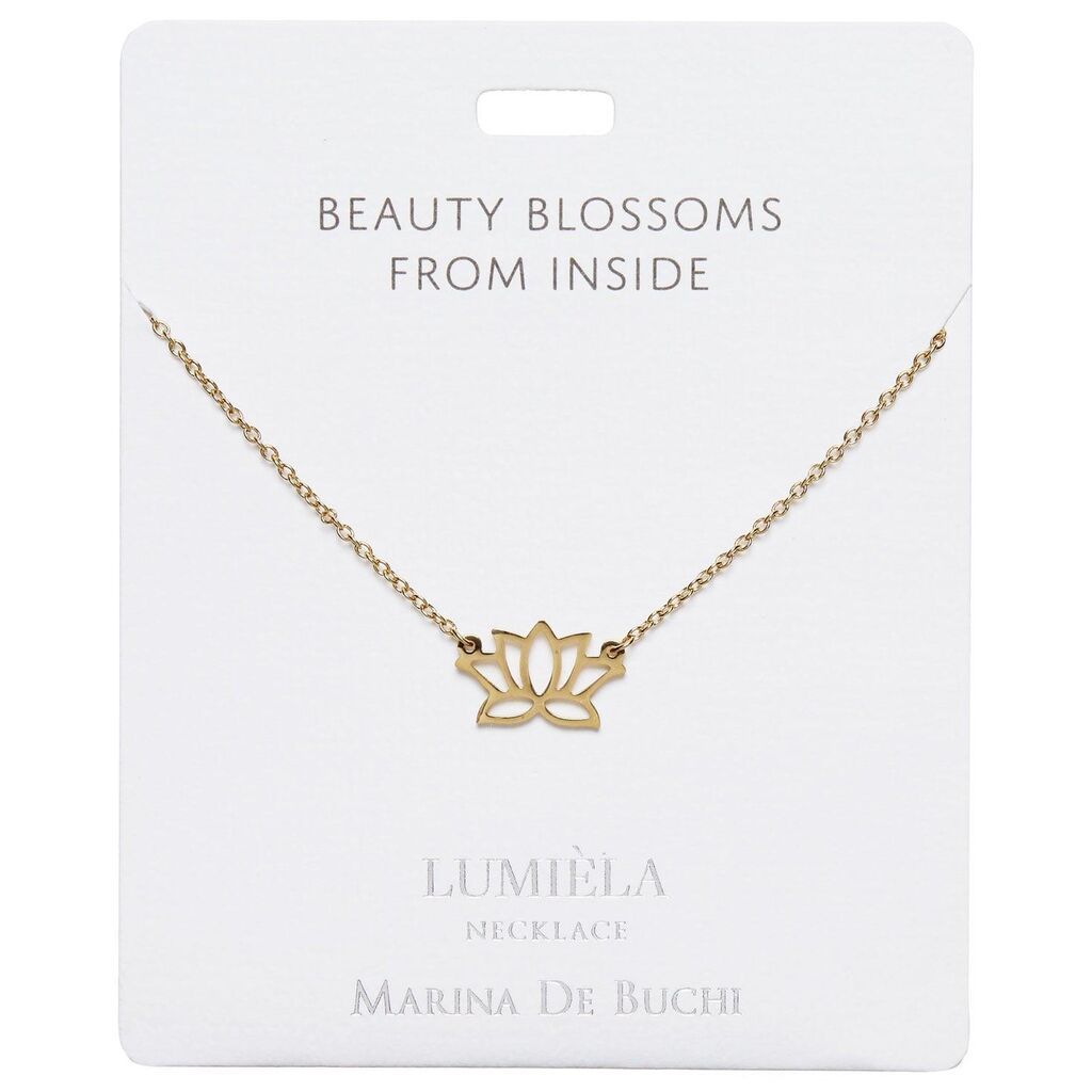 Mulberry Studios Lumiela Shape Necklace Beauty blossoms From Inside Lotus Shape
