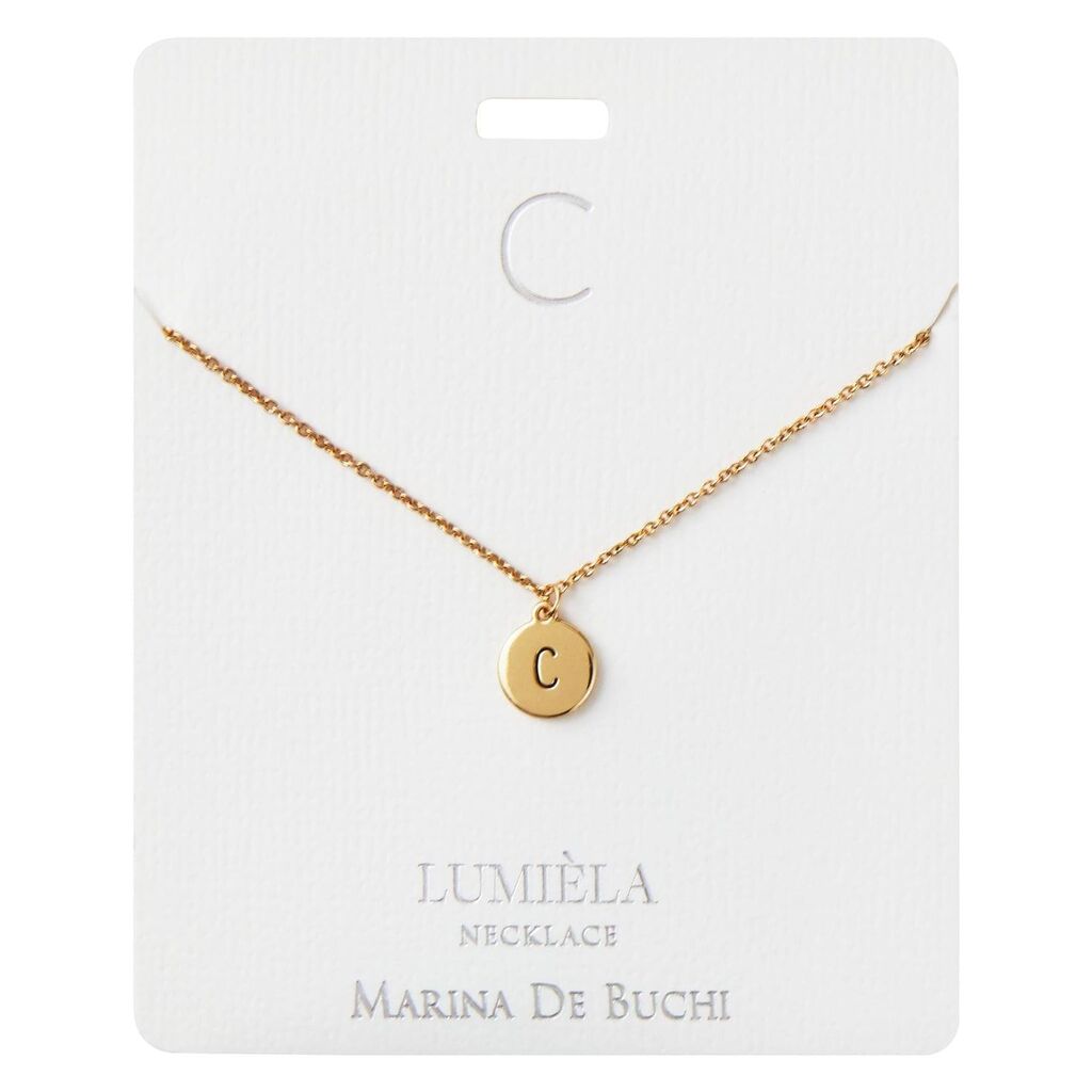 Lumiela Monogram Necklaces Letter C