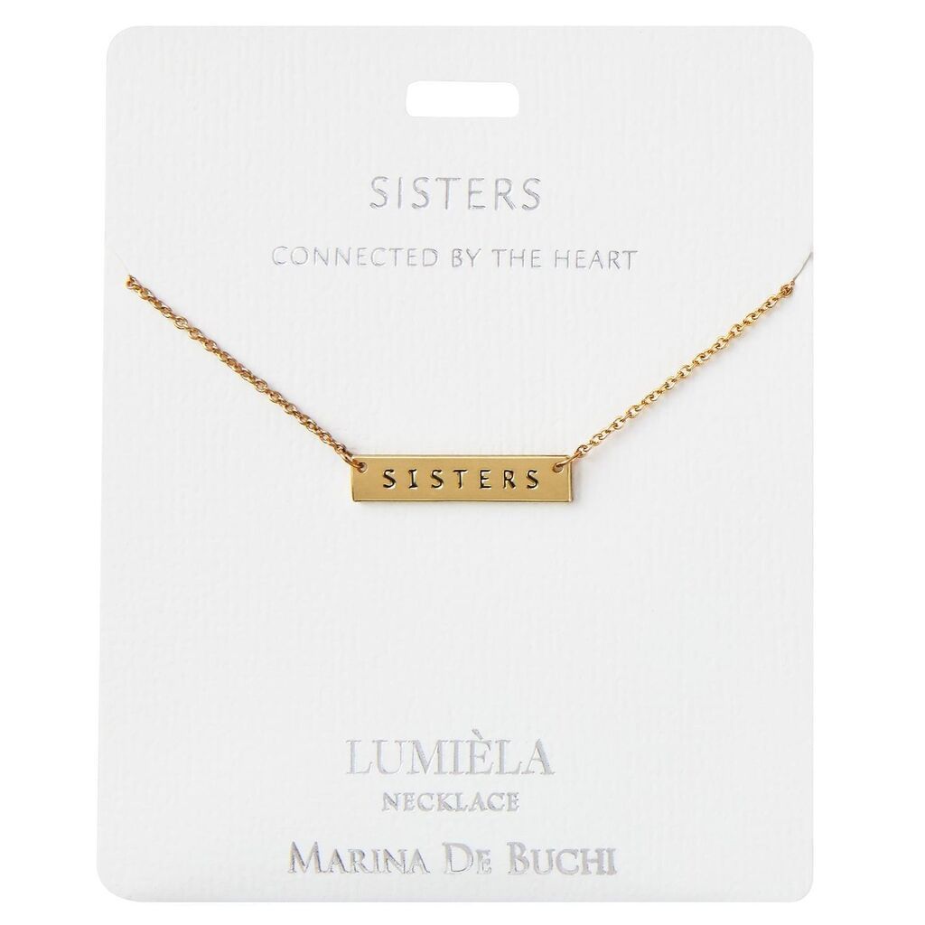 Lumiela Sentiment Necklace Sisters