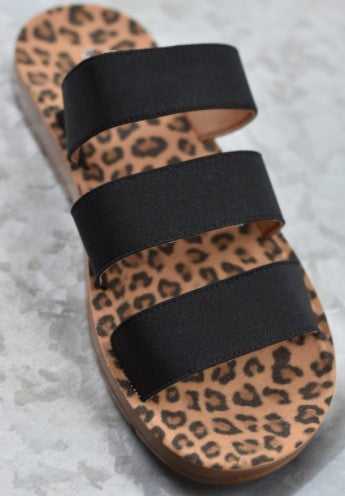Corky's Dafne Slip On Shoes Black Leopard 41-5113-BKLP