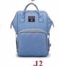Water Resistant Diaper Bag Backpack light blue 12