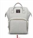 Water Resistant Diaper Bag Backpack Light Grey 1