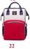 Water Resistant Diaper Bag Backpack Red White 22