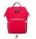 Water Resistant Diaper Bag Backpack Red 6