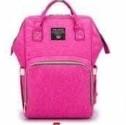 Water Resistant Diaper Bag Backpack Hot Pink 7
