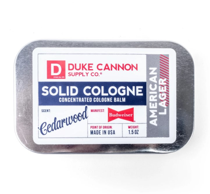 Duke Cannon Solid Cologne American Lager Cedarwood