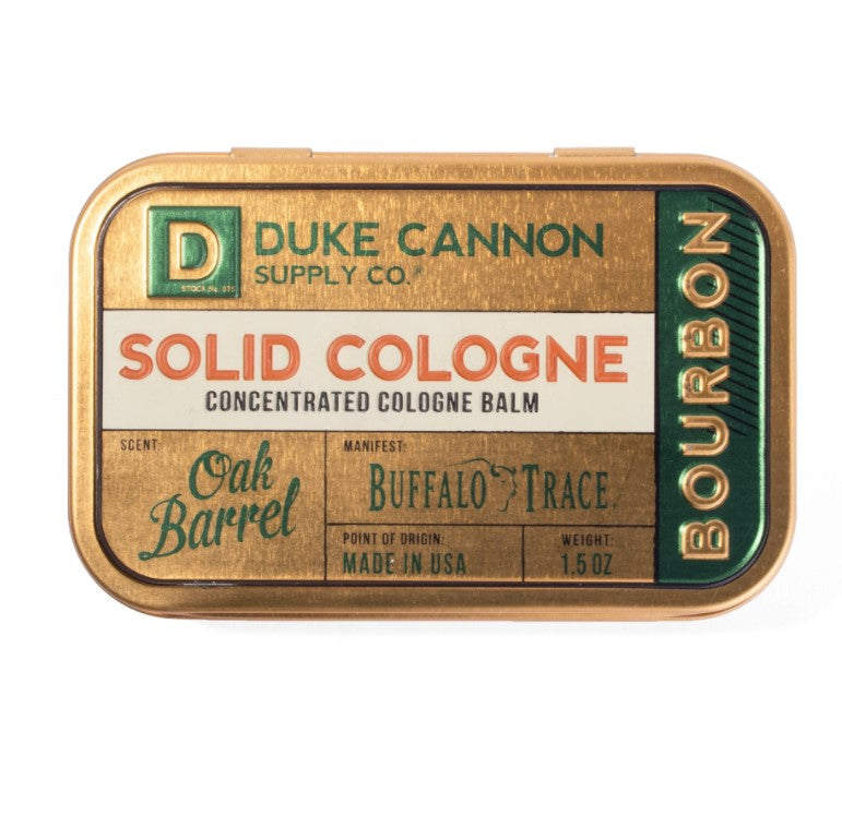 Duke Cannon Solid Cologne Boubon Oak Barrel