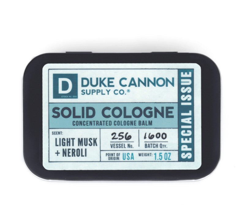 Duke Cannon Solid Cologne Special Issue Light Musk Neroli
