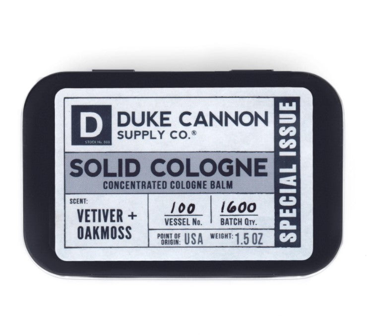 Duke Cannon Solid Cologne Special Issue Vetiver Oakmoss