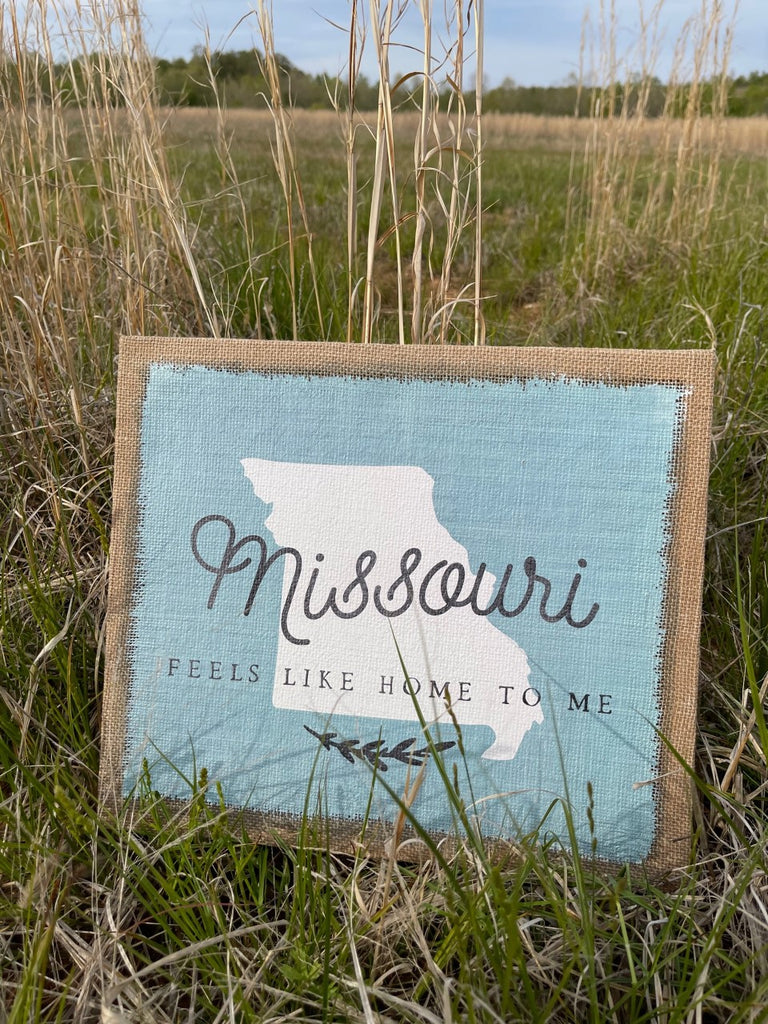Sincere Surroundings Missouri Feels Like Home to Me Canvas Concepts CC1083B