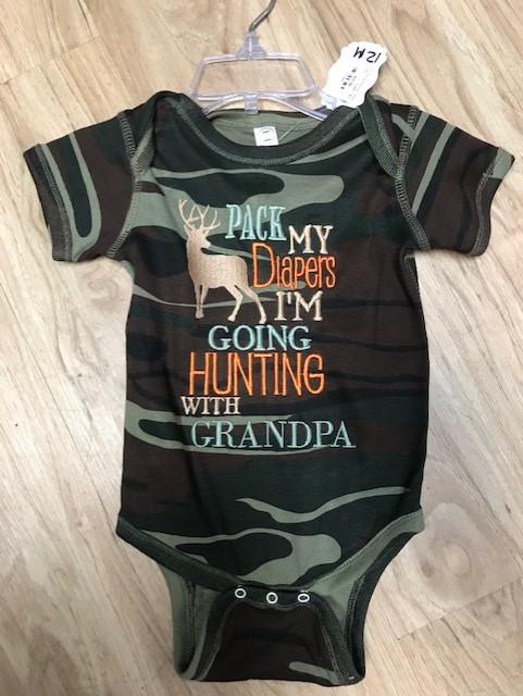 I'm going Hunting with Grandpa Onesie Darling Custom Designs