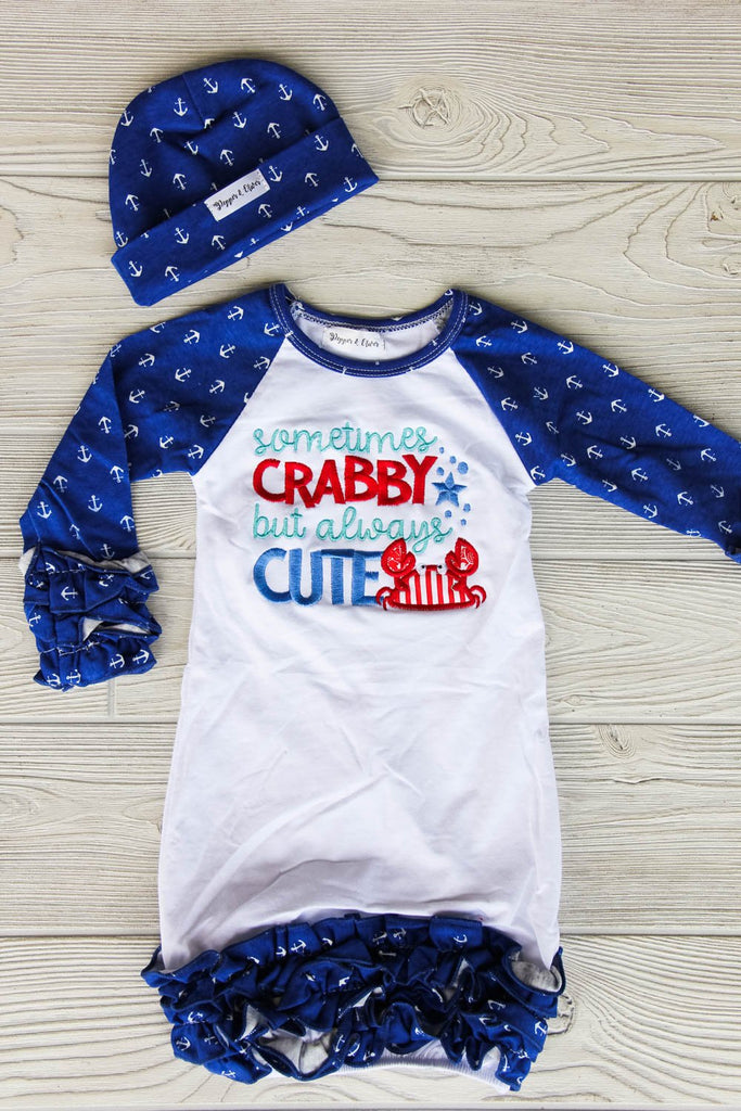 Nautical Themed Baby Gown Darling Custom Designs