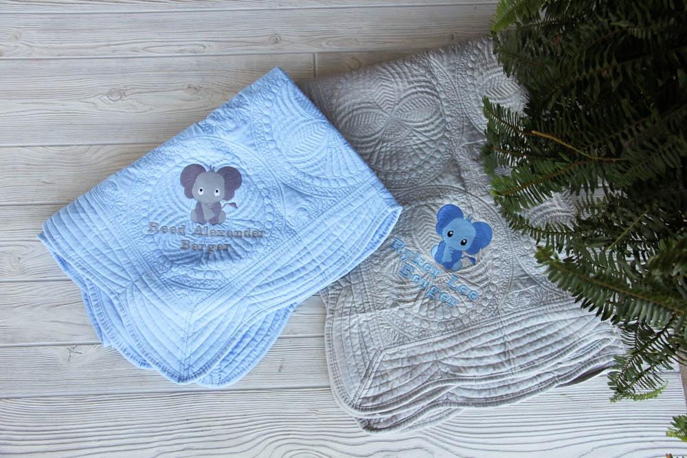 Baby Boy Elephant Quilt Darling Custom Designs