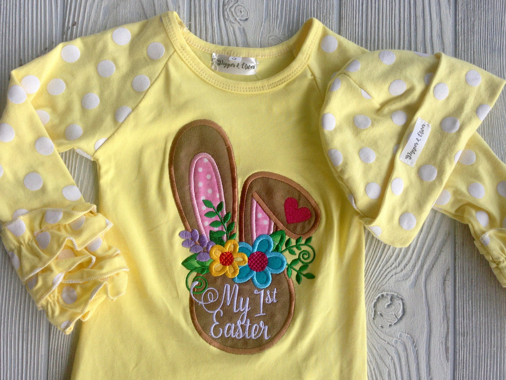 My First Easter- Newborn Gown Darling Custom Designs