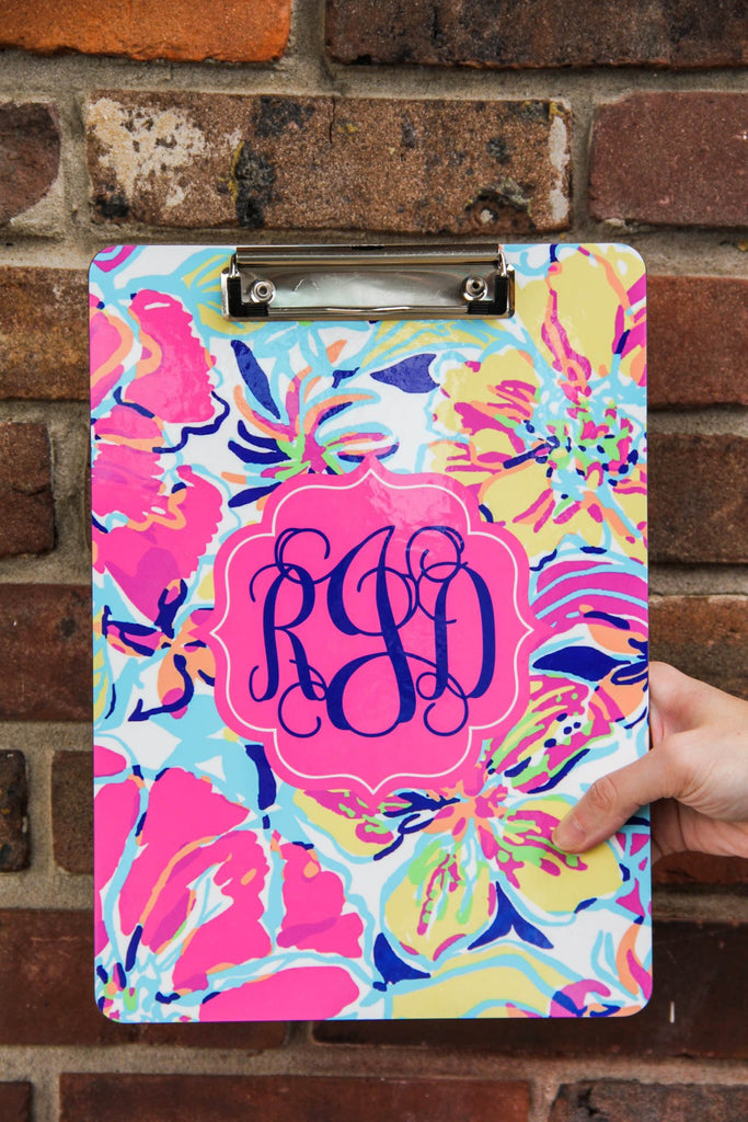 Lilly Pulitzer Inspired Clipboard (Collection 2) Darling Custom Designs Pattern 23