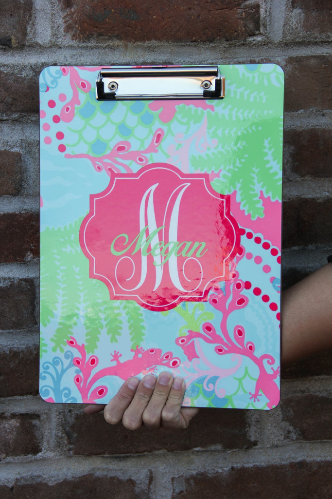 Lilly Pulitzer Inspired Clipboard (Collection 2) Darling Custom Designs Pattern 24