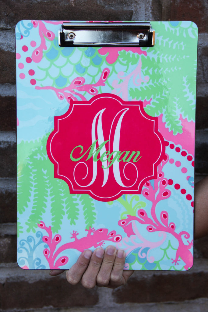 Lilly Pulitzer Inspired Clipboard (Collection 2) Darling Custom Designs Pattern 24