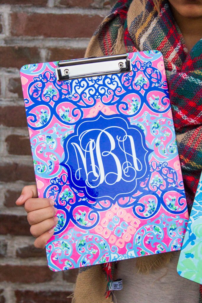 Lilly Pulitzer Inspired Clipboard (Collection 2) Darling Custom Designs Pattern 27