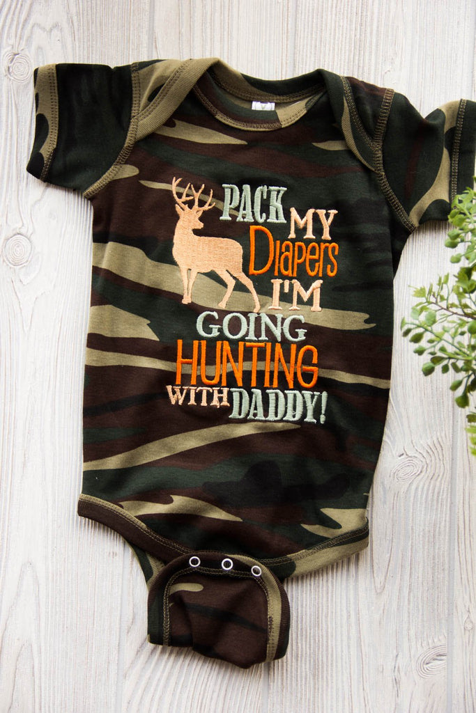 I'm going Hunting with Daddy Onesie - Twin Set