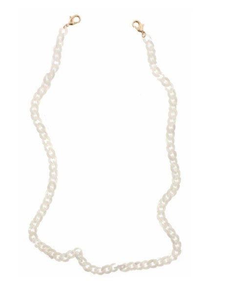 Jane Marie Mask or Eyeglass Chains Assorted White Resin JM5564N-Wht-RES