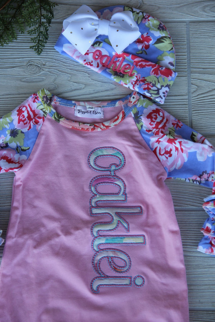 Floral Keepsake Baby Girl Gown