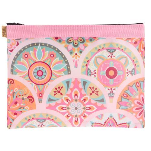 Karma Gifts Carry All Bag Pink Medallion