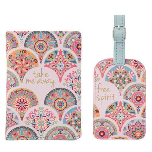 Passport Holder & Luggage Tag Set by Karma Gifts