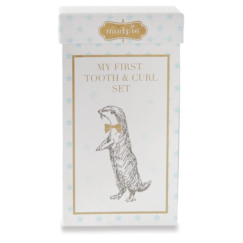My First Tooth and Curl Set by Mud Pie