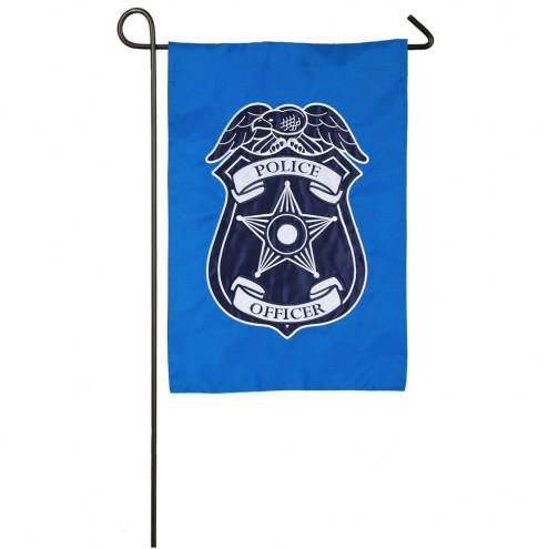 Police Department Applique Garden Flag, 12.5 x 18 inches by Evergreen