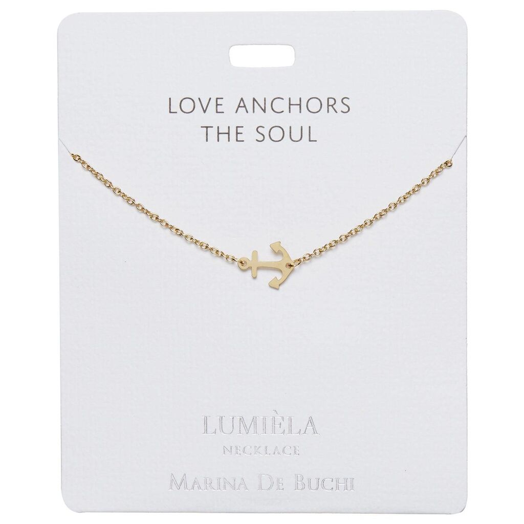 Mulberry Studios Lumiela Shape Necklace Love Anchors The Soul Anchor Shape