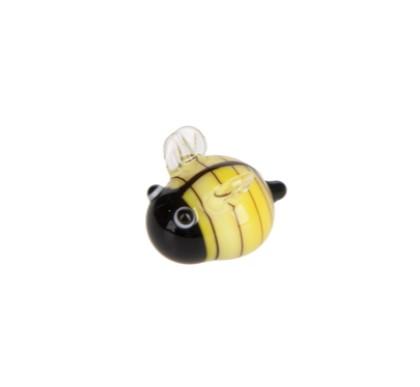 Lucky Little Bumble Bee Charm ER48841 Glass 1/2" W. x 1/2" L