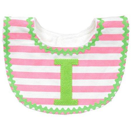 Mud Pie Initial Bib For Girls | Spring Colors Letter I 1552088I