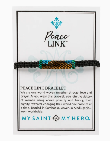 My Saint My Hero Peace Link Bracelet | Wearable Blessing BR00065-101