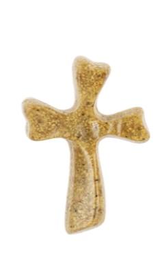My Lord's Crosses ER31475 (Polystone)  13/8"W. x 2"H 3 to Choose From Tan